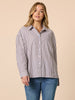 Urban Stripe Shirt - Coffee White