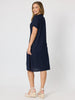 Circle on Circle Dress - Navy