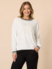 NYC Sports Embroidered Top - Ivory