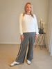 Empire Spliced Pant - Black Ivory