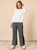 NYC Sports Embroidered Top - Ivory