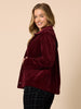 Chateau Velvet Jacket - Shiraz