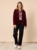 Chateau Velvet Jacket - Shiraz
