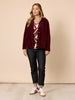 Chateau Velvet Jacket - Shiraz