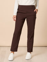 Evie Stretch Pant-Coffee