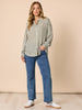 Carpenter Wide Leg Pull on Jean - Washed Denim