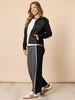 Empire Spliced Pant - Black Ivory