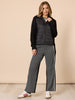 Empire Spliced Pant - Black Ivory
