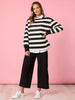 Kimmy Ponte Wide Leg Pant - Black