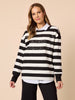Riviera Sweatshirt - Black/Ivory