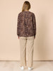 Leopard Print V-Neck Top