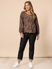Leopard Print V-Neck Top
