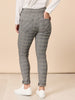 Chic Check Print Crushed Pant - Natural
