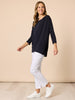 Travellers Pleat Top-Navy