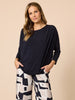 Travellers Pleat Top-Navy