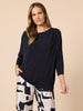 Travellers Pleat Top-Navy