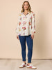 Central Park Floral Print Shirt - Natural Multi