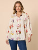 Central Park Floral Print Shirt - Natural Multi