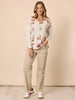 Central Park Floral Print Top - Natural Multi