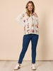 Central Park Floral Print Top - Natural Multi