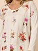 Central Park Floral Print Top - Natural Multi