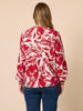 Moulin Rouge Floral Print Top - Red