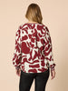Aspen Print Top - Shiraz