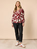 Aspen Print Top - Shiraz