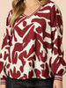 Aspen Print Top - Shiraz