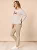 Chien Chic Stripe Tee - Natural