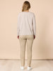 Chien Chic Stripe Tee - Natural