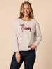 Chien Chic Stripe Tee - Natural