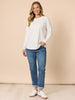 The Retro Cuff Straight Leg Jean - Denim