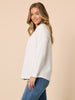 New York City Embroidered Long Sleeve Tee - Ivory