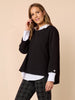 Provence Eyelet Top - Black