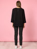Provence Eyelet Top - Black
