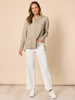 Cirque Hooded Diamante Knit - Latte