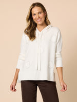 Cirque Hooded Diamante Knit - Winter White
