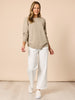 Alpine Spot Knit - Latte