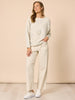 Mon Amour Diamante Heart Knit - Chalk