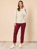 Evie Stretch Pant-Shiraz