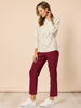 Evie Stretch Pant-Shiraz