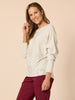 Mon Amour Diamante Heart Knit - Chalk