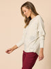 Mon Amour Diamante Heart Knit - Chalk