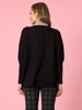 Cannes Spliced Knit - Black/ Grey
