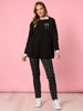Rochelle Side Button Knit - Black