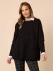 Rochelle Side Button Knit - Black