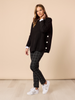 Rochelle Side Button Knit - Black