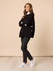 Rochelle Side Button Knit - Black