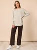 Rochelle Side Button Knit - Natural